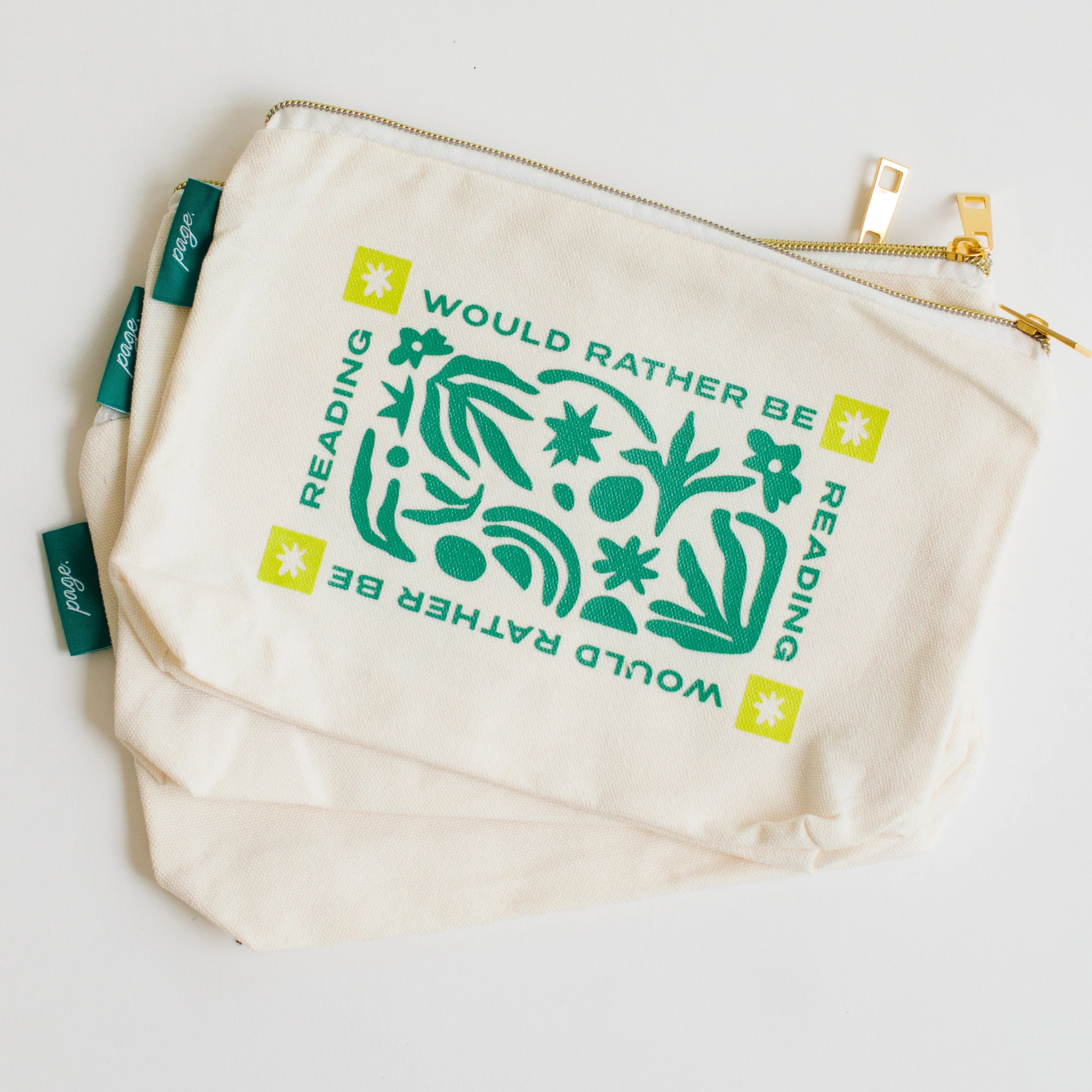 Bookish Zip Pouches